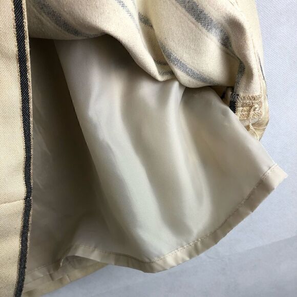 J.Crew Gold Metallic Stripped Skirt Sz8 - Picture 4 of 7